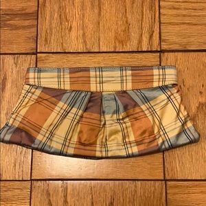 Lauren Merkin Silk Plaid Clutch
